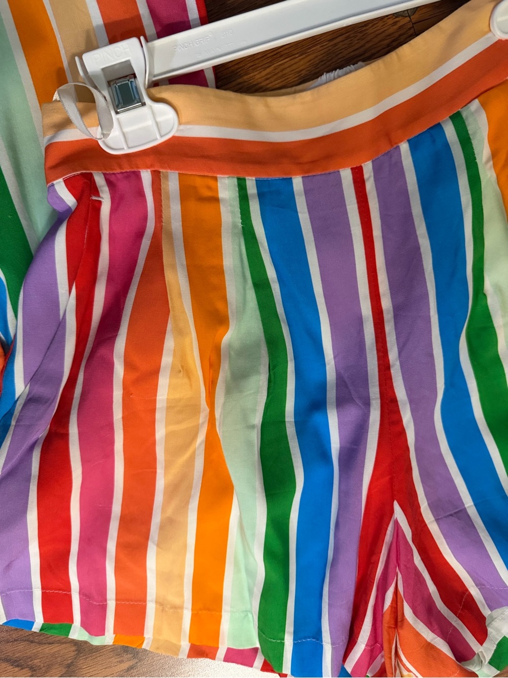 Crosby Rainbow Striped Button Front Tank & Shorts Set NWOT - Picture 6 of 7